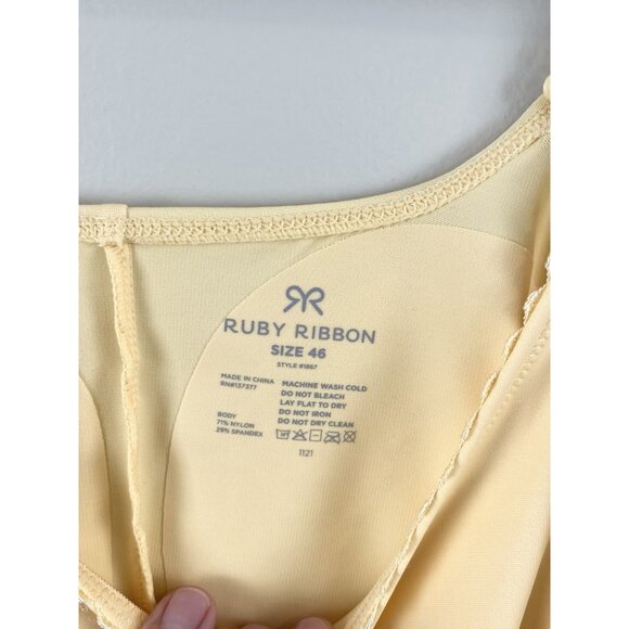 Ruby Ribbon Women’s Sz 46 Heritage Cami Vanilla Cake Daffodil 1867# - Picture 2 of 9